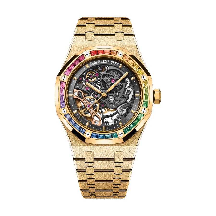 Audemars Piguet Royal Oak ROYAL OAK FROSTED GOLD DOUBLE BALANCE WHEEL OPENWORKED