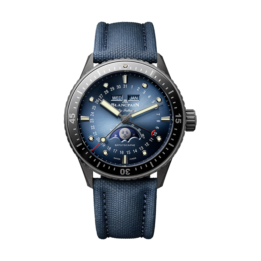 Blancpain Fifty Fathoms Bathyscaphe Quantième Complet Phases de Lune