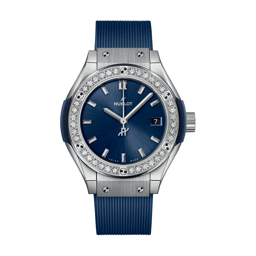 Hublot Classic Fusion Titanium Blue Diamonds 29MM