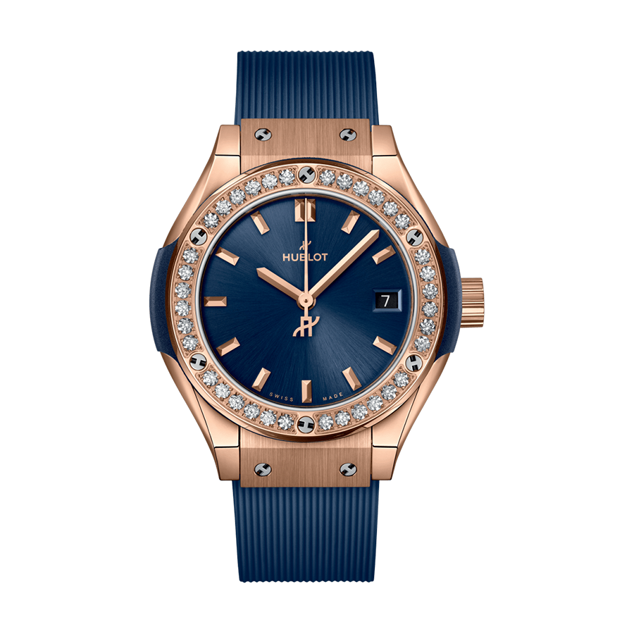 Hublot Classic Fusion King Gold Blue Diamonds 29MM